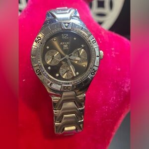 Men’s Relic Wet By‎ Fossil Silver and Black Chronograph Watch